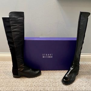 Stuart Weitzman 5050 Over the Knee Boots in Black